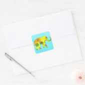  kleurrijke artsy Elephant Sticker (Envelop)