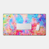 Kleurrijke Artsy Esthetisch Leuk Modern Bureaumat (Keyboard & Muis)