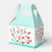 Kleurrijke Artsy Floral Bedankdoosjes (Achterkant)