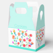 Kleurrijke Artsy Floral Bedankdoosjes (Geopend)