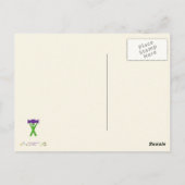 Kleurrijke artsy Goats die op het design van dinge Briefkaart (Achterkant)