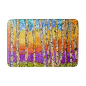 Kleurrijke Aspen bomen Bath Mat (Voorkant)