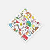 Kleurrijke Assorted Children's Drawing | Servet (Hoek)