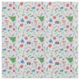 Kleurrijke Assorted Confetti Streamers Patroon Stof