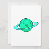 Kleurrijke Astronaut en Univers in Vette Kleuren Kaart (Achterkant)