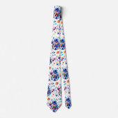 Kleurrijke Astronaut en Univers in Vette Kleuren Stropdas (Voorkant)