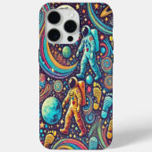 Kleurrijke Astronaut Spacewalk Patroon Case-Mate iPhone Case (Achterkant)