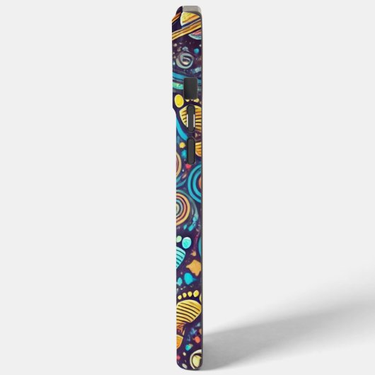 Kleurrijke Astronaut Spacewalk Patroon Case-Mate iPhone Case (Achterkant / Links)