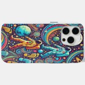 Kleurrijke Astronaut Spacewalk Patroon Case-Mate iPhone Case (Achterkant (horizontaal))