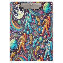 Kleurrijke Astronaut Spacewalk Patroon