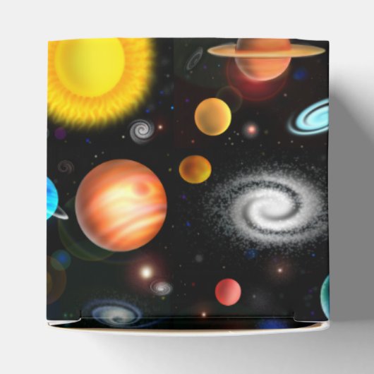 Kleurrijke astronomie ruimte gunstbox bedankdoosjes (Bovenkant)