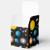 Kleurrijke astronomie ruimte gunstbox bedankdoosjes (Geopend)