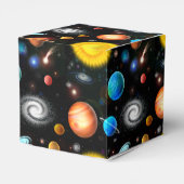 Kleurrijke astronomie ruimte gunstbox bedankdoosjes (Achterkant)
