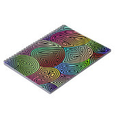 Kleurrijke asymmetrische abstracte vormen notitieboek (Linkerzijde)