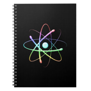 Kleurrijke Atom   Geek Gifts Notitieboek