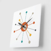 Kleurrijke atoomleeftijd - Middeleeuwen Vierkante Klok (Hoek)