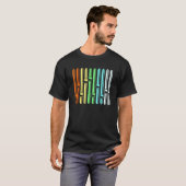 Kleurrijke Audio Engineer Geluid Vu Meter T-shirt (Voorkant volledig)