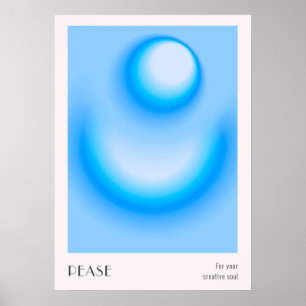 Kleurrijke Aura Effect Gradiënt Poster