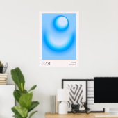 Kleurrijke Aura Effect Gradiënt Poster (Thuiskantoor)