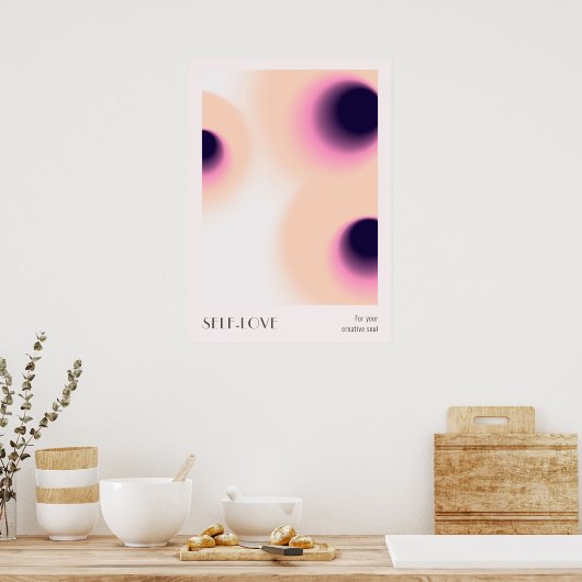 Kleurrijke Aura Effect Gradiënt Poster (Keuken)