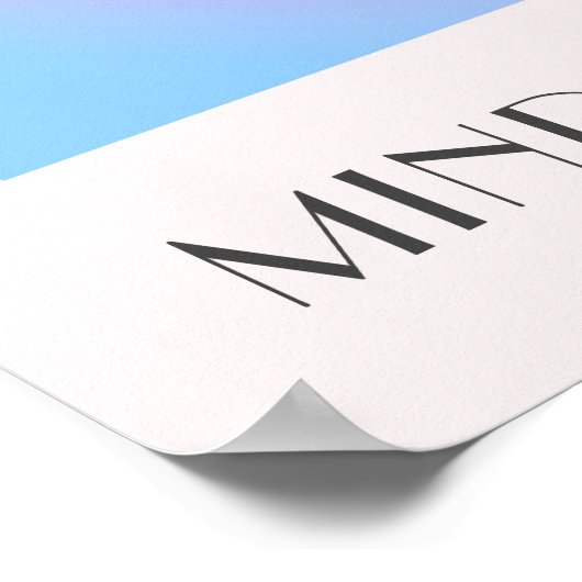 Kleurrijke Aura Effect Gradiënt Poster (Hoek)