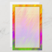 Kleurrijke Aurora III fijn gevoerd briefpapier (Voorkant / Achterkant)