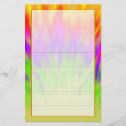 Kleurrijke Aurora is fijn gevoerd briefpapier (Voorkant)