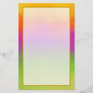 Kleurrijke Aurora IV fijn gevoerd briefpapier