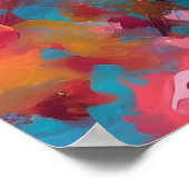 Kleurrijke Australische Herder Art Poster (Hoek)