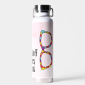 Kleurrijke Autisme Advocacy Waterfles (Achterkant)
