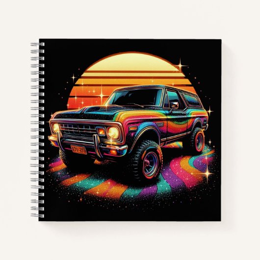 Kleurrijke auto! notitieboek (Voorkant)