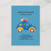 Kleurrijke Auto op de Beweging Vlakke Aankondiging (Voorkant)