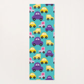 kleurrijke auto ' s yogamat (Achterkant)