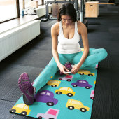 kleurrijke auto ' s yogamat
