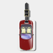 Kleurrijke auto's bagagelabel (Voorkant verticaal)