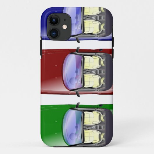 Kleurrijke auto's Case-Mate iPhone case (Achterkant)