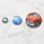  kleurrijke auto's confetti (Voorkanten)