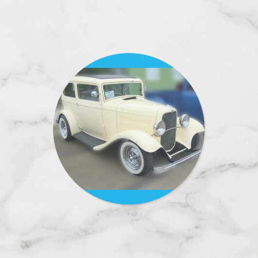  kleurrijke auto's confetti (Kleine voorkant)