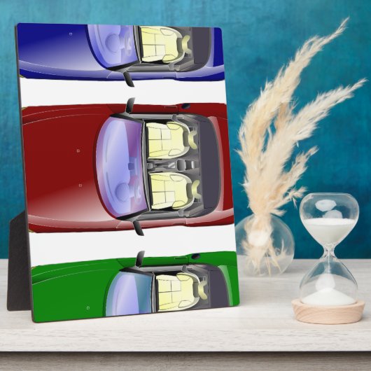 Kleurrijke auto's fotoplaat (Zijkant)