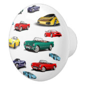 Kleurrijke auto's jongens Kinder Keramische Knop (Rechts)