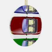 Kleurrijke auto's keramisch ornament (Rechts)