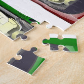 Kleurrijke auto's legpuzzel (Zijkant)