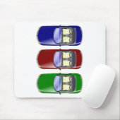 Kleurrijke auto's muismat (Met muis)
