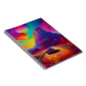 Kleurrijke autoscène notitieboek (Rechterzijde)