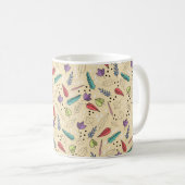 Kleurrijke Autumn Leaf Medley Koffiemok (Voorkant rechts)