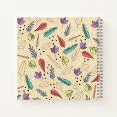 Kleurrijke Autumn Leaf Medley Notitieboek (Achterkant)