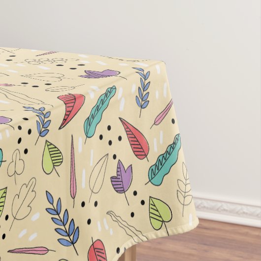 Kleurrijke Autumn Leaf Medley Tafelkleed (Voorbeeld)