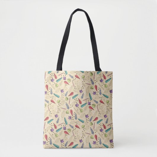 Kleurrijke Autumn Leaf Medley Tote Bag (Voorkant)