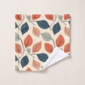 Kleurrijke autums bladeren patroon bad handdoek (Wasdoekje)