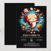 Kleurrijke Axolotl Boho verjaardag Kaart (Voorkant / Achterkant)